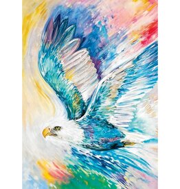 Eagle of Many Colours by Carla Joseph Framed