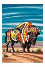 Spirit Bison by Stephanie White Framed