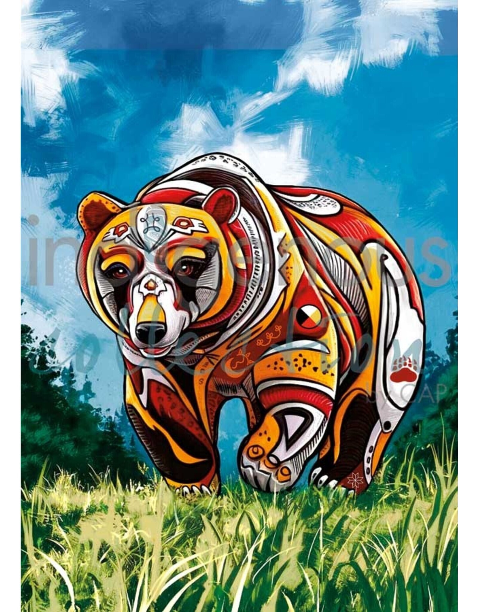 Spirit Bear by Stephanie White Framed