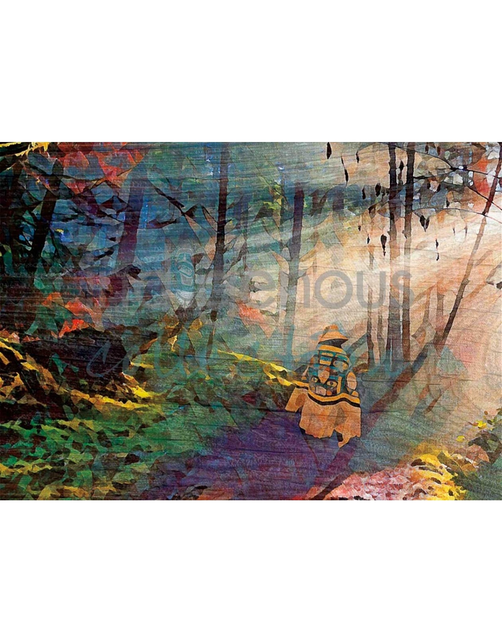 Kwagu' Into the Mist by Heidi Henderson Framed