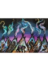 Seven Sacred Tipis par Carla Joseph Encadré