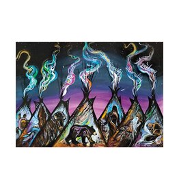 Seven Sacred Tipis by Carla Joseph Framed