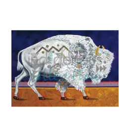 White Buffalo by John Balloue Framed