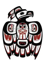 Haida Thunderbird par Clarence Mills Encadré