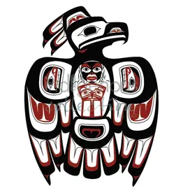 Haida Thunderbird par Clarence Mills Encadré