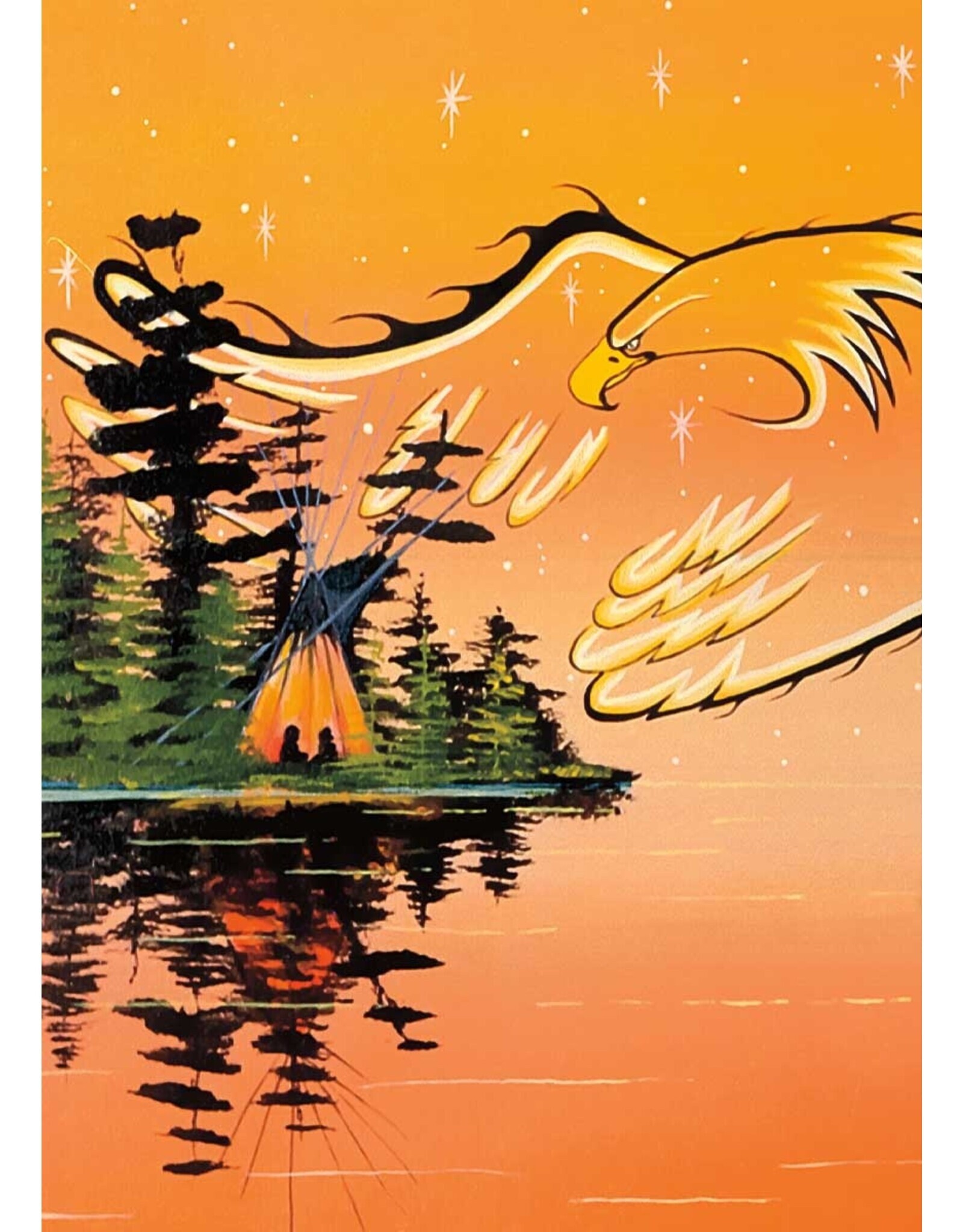 Eagle Protector by William Monague Framed