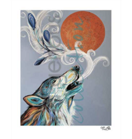 Cree Wolf Call par Carla Joseph Édition Limitée