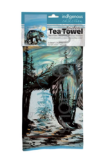 Torchon Imprimé - "A Bear's Journey" par Carla Joseph (20291TEATOW)