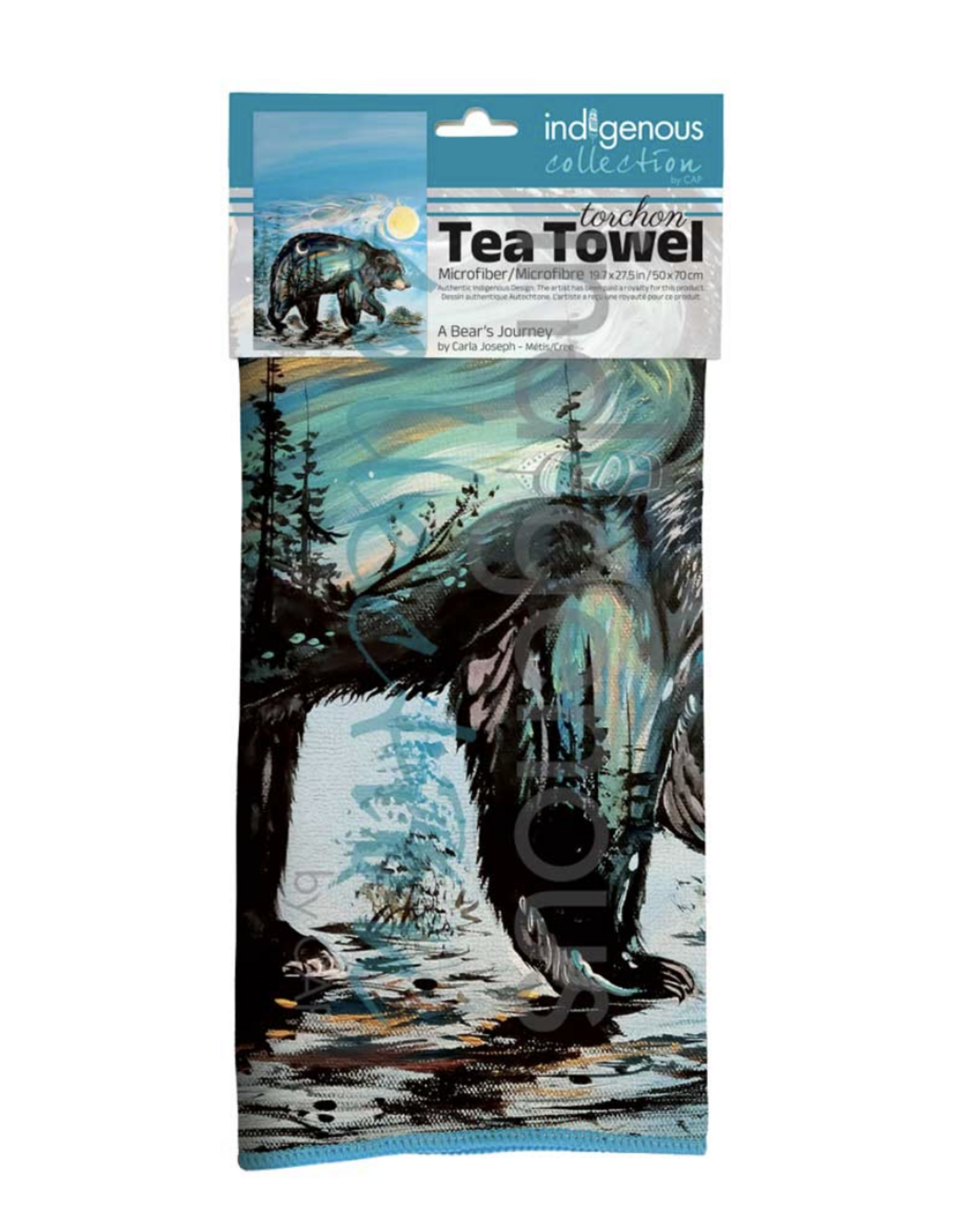 Tea Towel - A Bear's Journey by Carla Joseph (20291TEATOW)