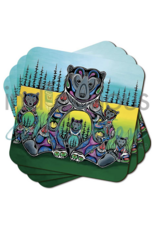 Bear Medicine by Jessica Somers Coasters Set (x4)