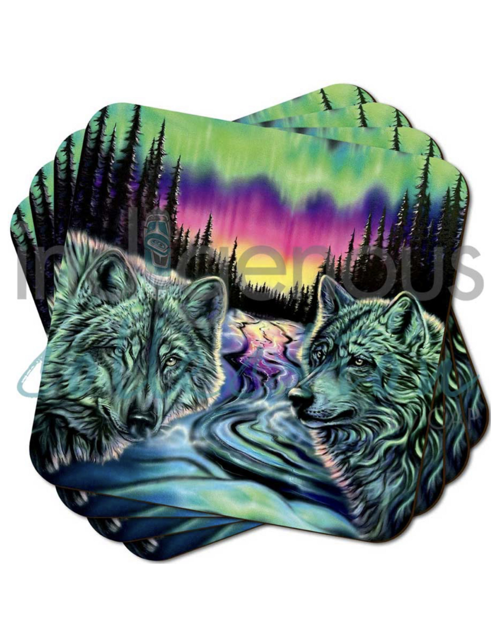 Ensemble de Sous-verres "Sky Dance-Wild Harmony" par Amy Keller-Rempp