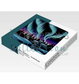 Sky Dance Inukshuk by Amy Keller-Rempp Coasters Set