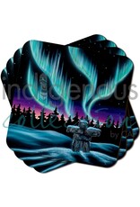 Ensemble de Sous-verres Sky Dance Inukshuk par Amy Keller-Rempp (x4)