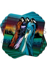 Three Sisters by Betty Albert Coasters Set (x4)