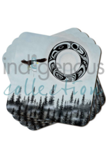 Eagle Moon by Shelley Davies Coasters Set (x4)