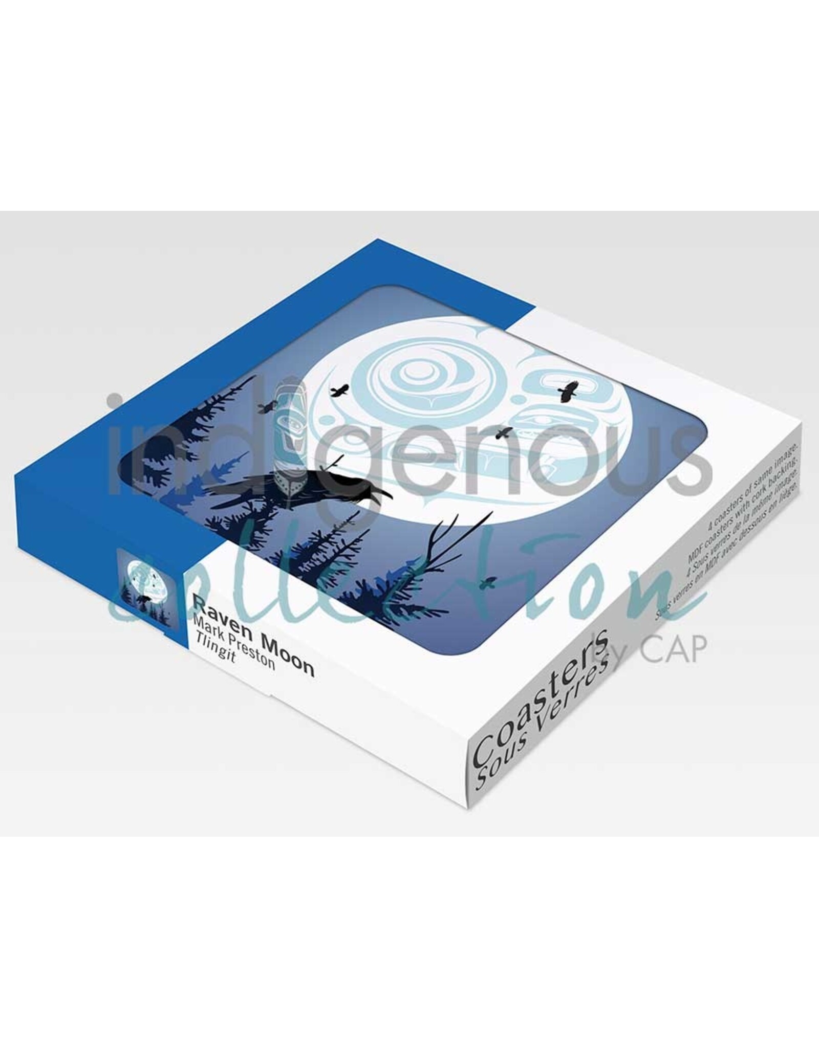 Raven Moon by Mark Preston Coasters Set (x4)