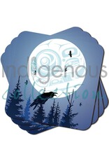 Raven Moon by Mark Preston Coasters Set (x4)