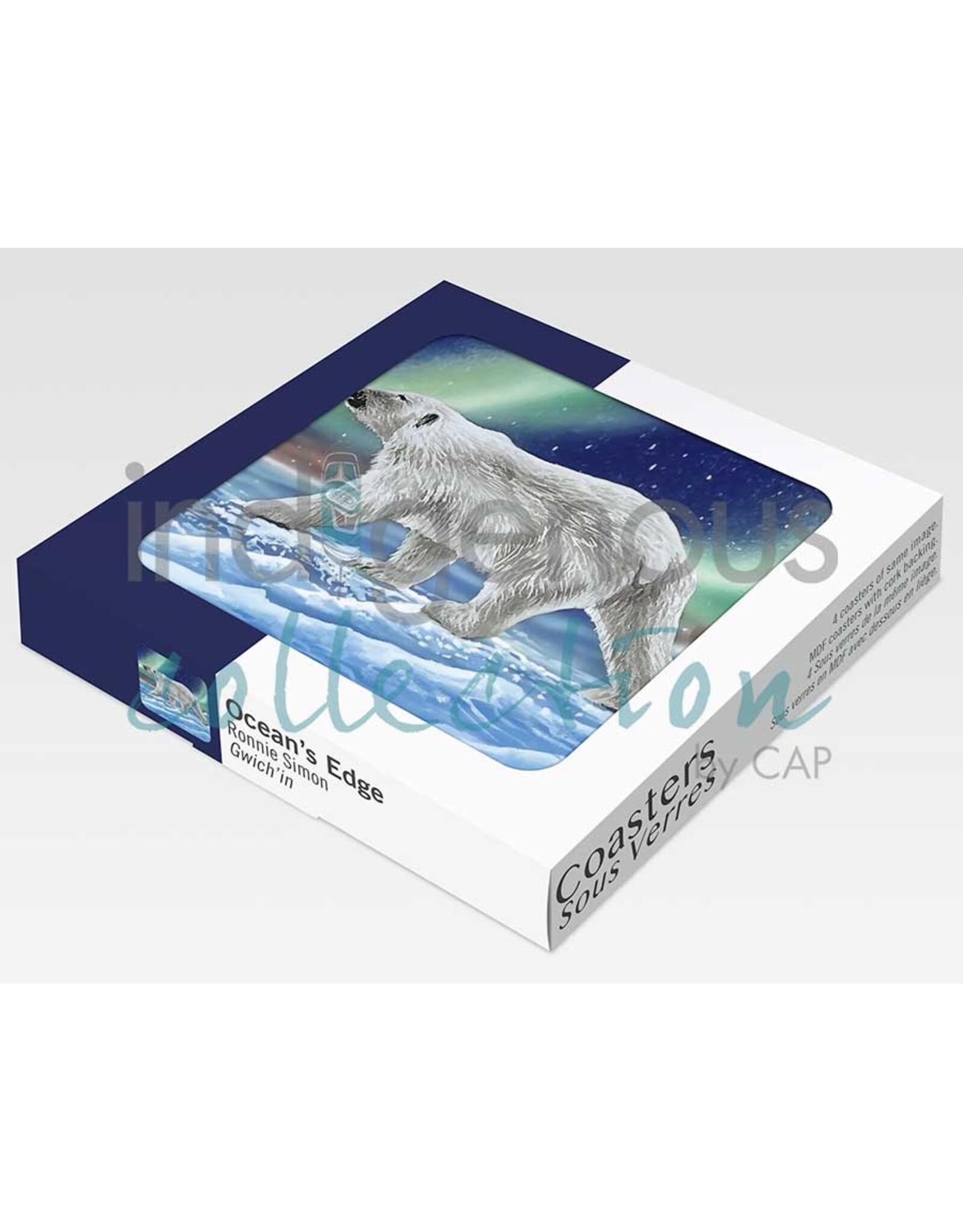 Ensemble de Sous-verres Ocean's Edge par Ronnie Simon (x4)