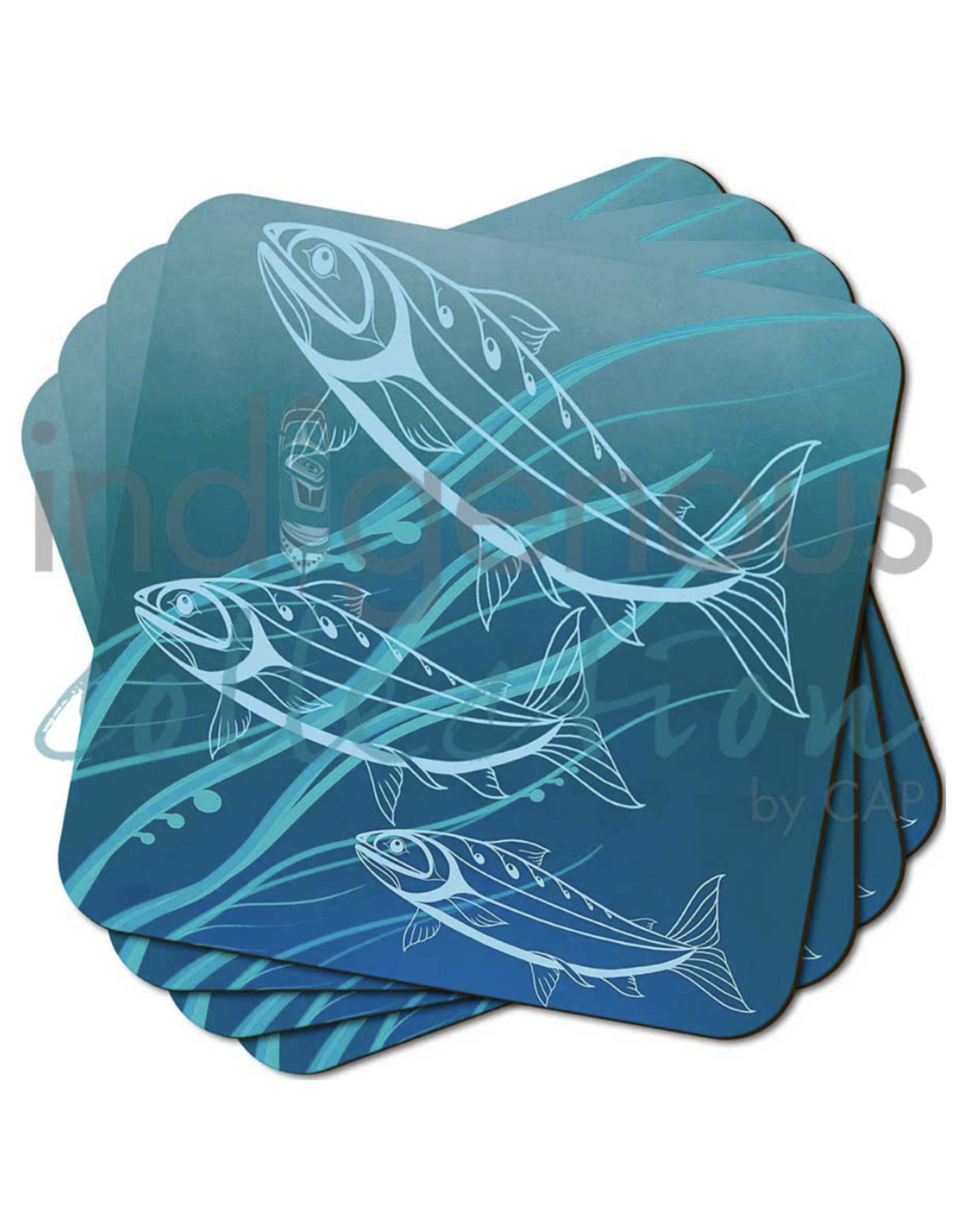 Ensemble de Sous-verres "Return" par Jessica McCallum-Miller (x4)