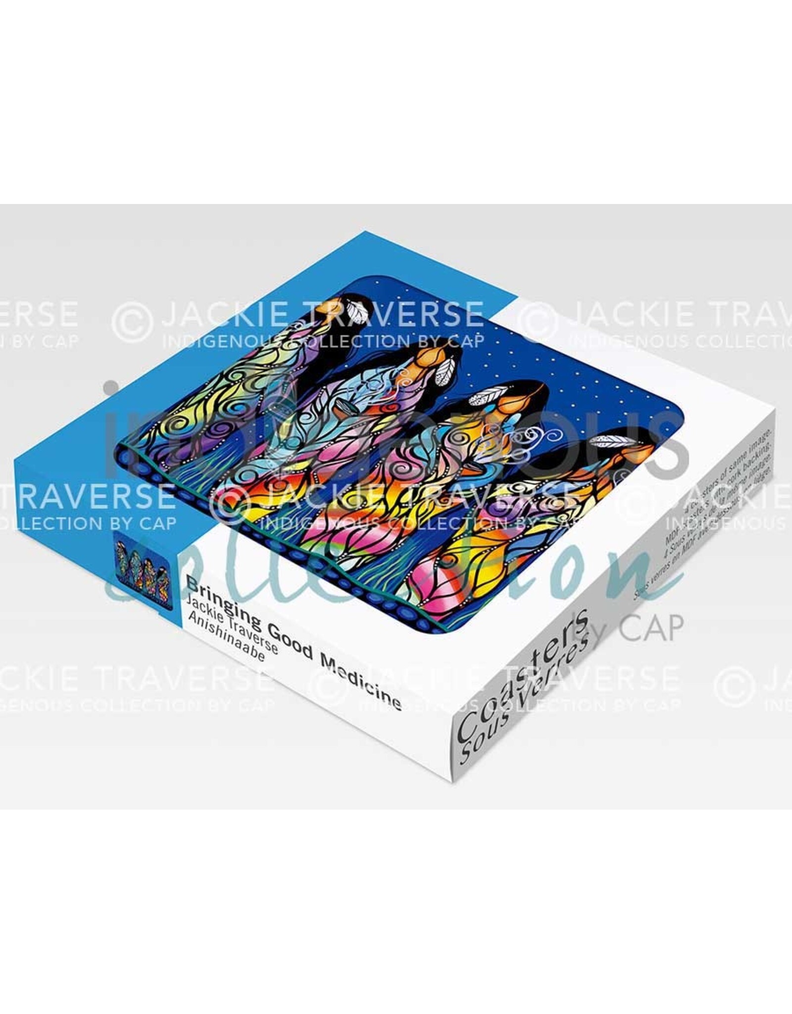 Ensemble de Sous-verres Bringing Good Medicine par Jackie Traverse