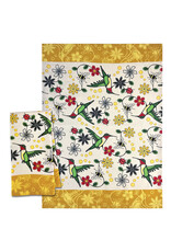 Printed Tea Towel - Hummingbird (Nenookaasi) by Storm Angeconeb (KT110)