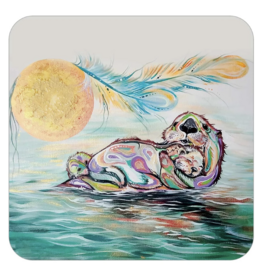 Otter Family by Carla Joseph Coasters Set