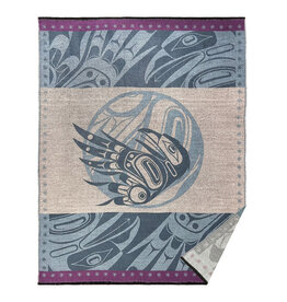 Woven Blanket - Raven Moon by Allan Weir