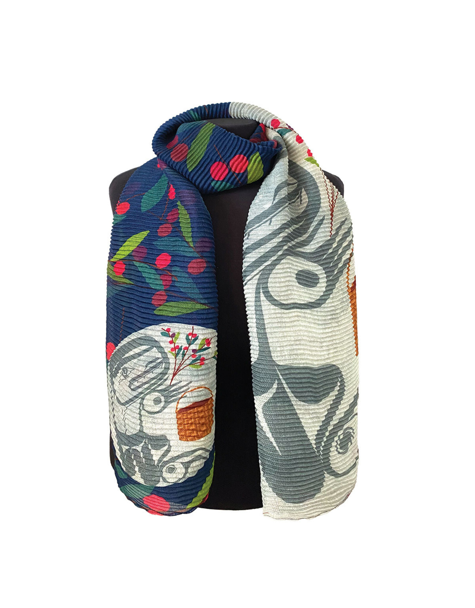 Eco Foulard - "Berry Picker in the Moon" par Allan Weir (ESCARF29)
