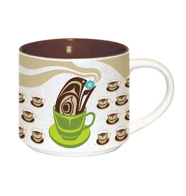 Tasse en Céramique - "Raven Steals the Light in a Coffee Mug" par Shelley Samuels