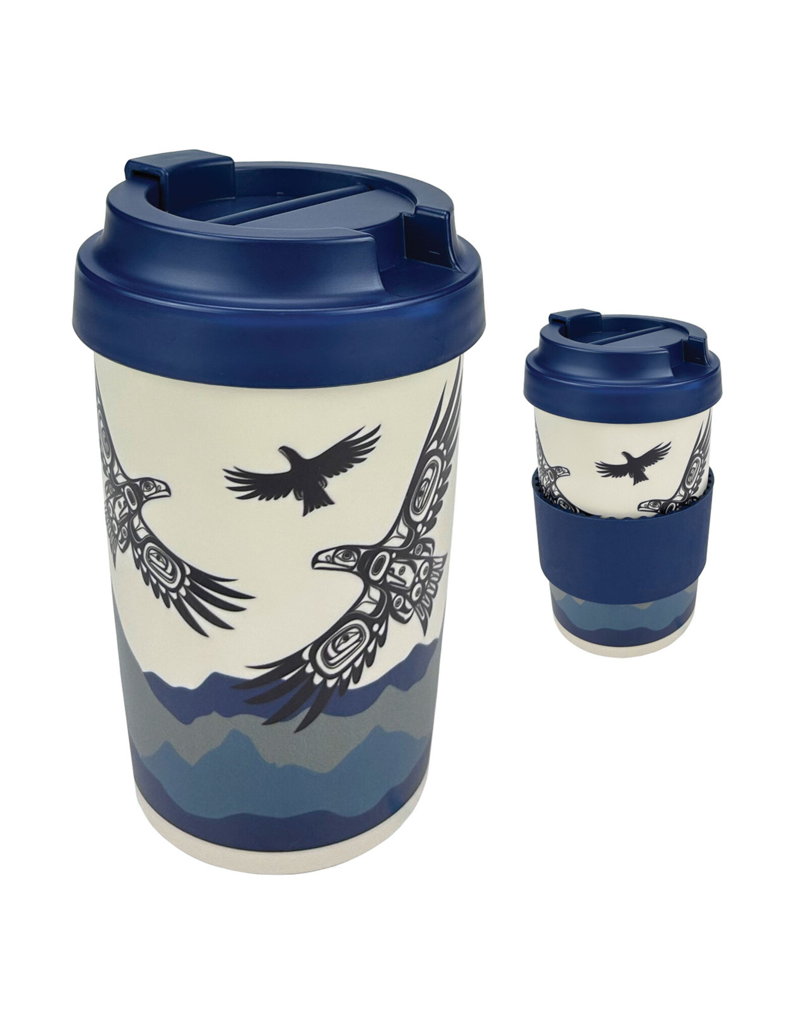 Eco Travel Mug - Soaring Eagle by Corey Bulpitt (ETM14)