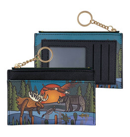 Zippered Card Wallet - All My Relatives by Storm Angeconeb