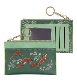 Zippered Card Wallet - Foxes by Storm Angeconeb