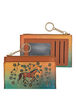 Zippered Card Wallet - Horse by Storm Angeconeb CARD28