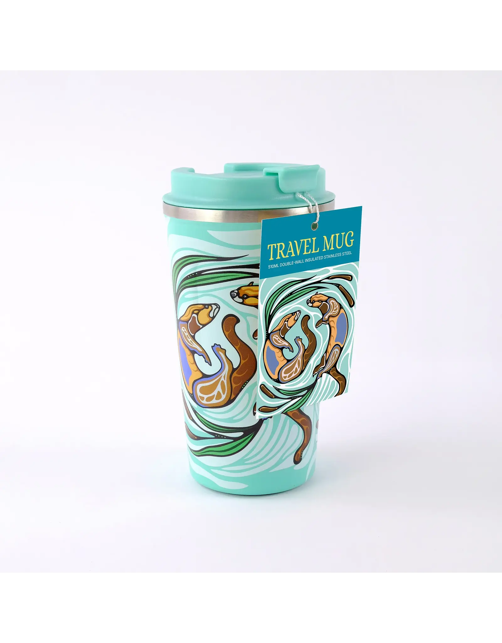 Travel Mug "Otter's Play" by Storm Angeconeb (TRMU7)