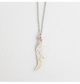 Pendentif Plume en Nacre