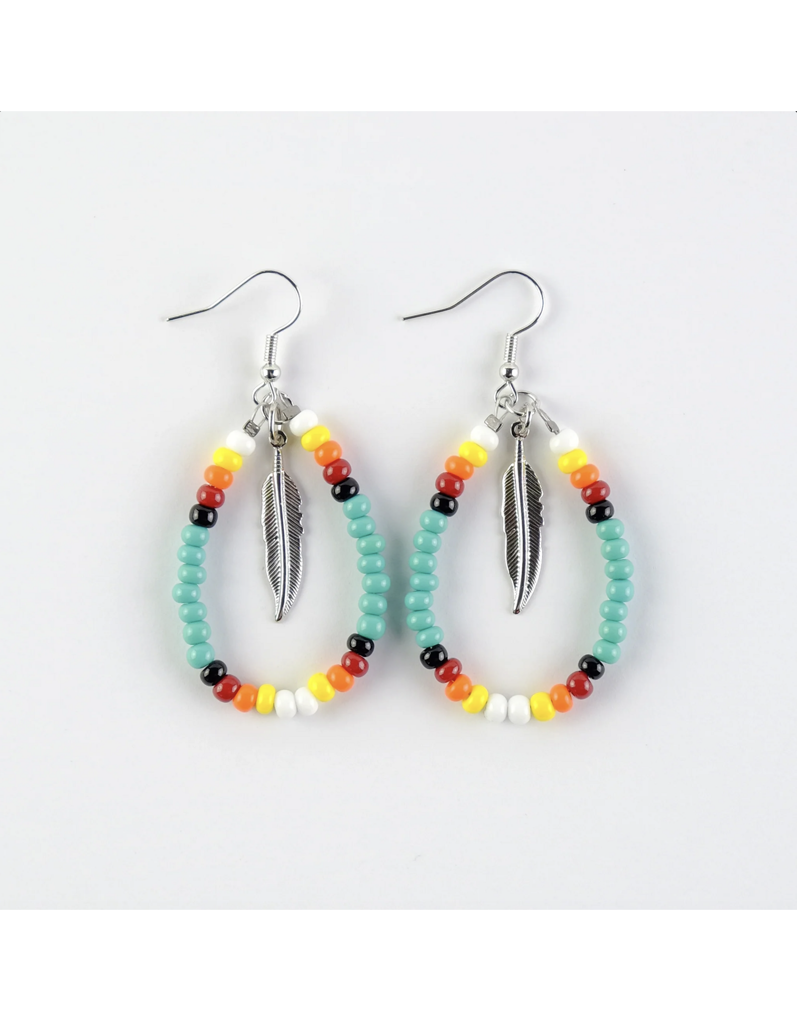 Beaded Earrings - Turquoise (ME83)