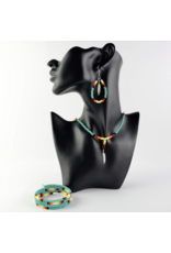 Beaded Earrings - Turquoise (ME83)
