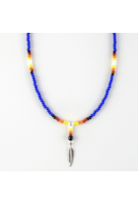 Beaded Necklace Blue - MN81