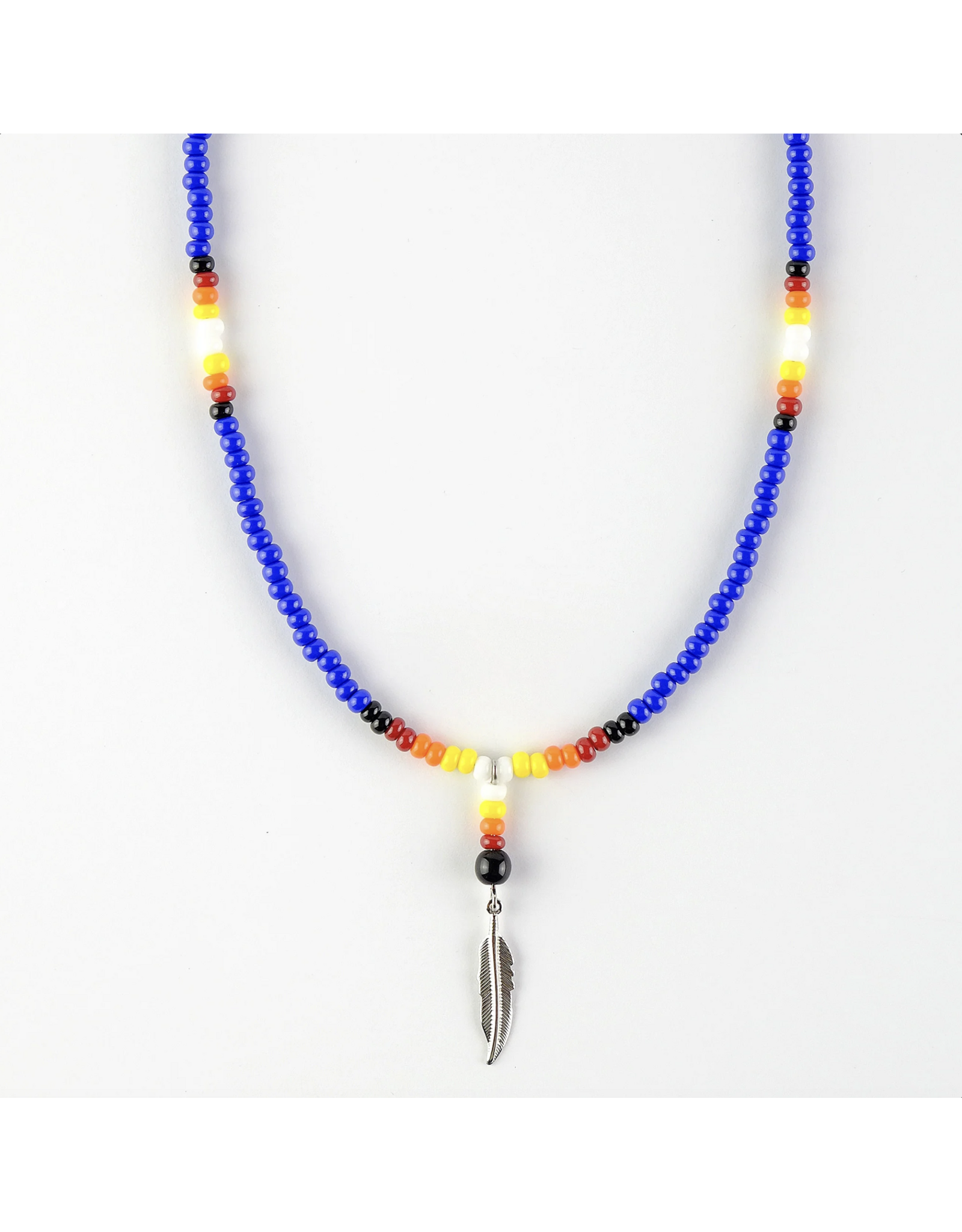 Beaded Necklace Blue - MN81