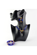 Collier Perlé Bleu - MN81