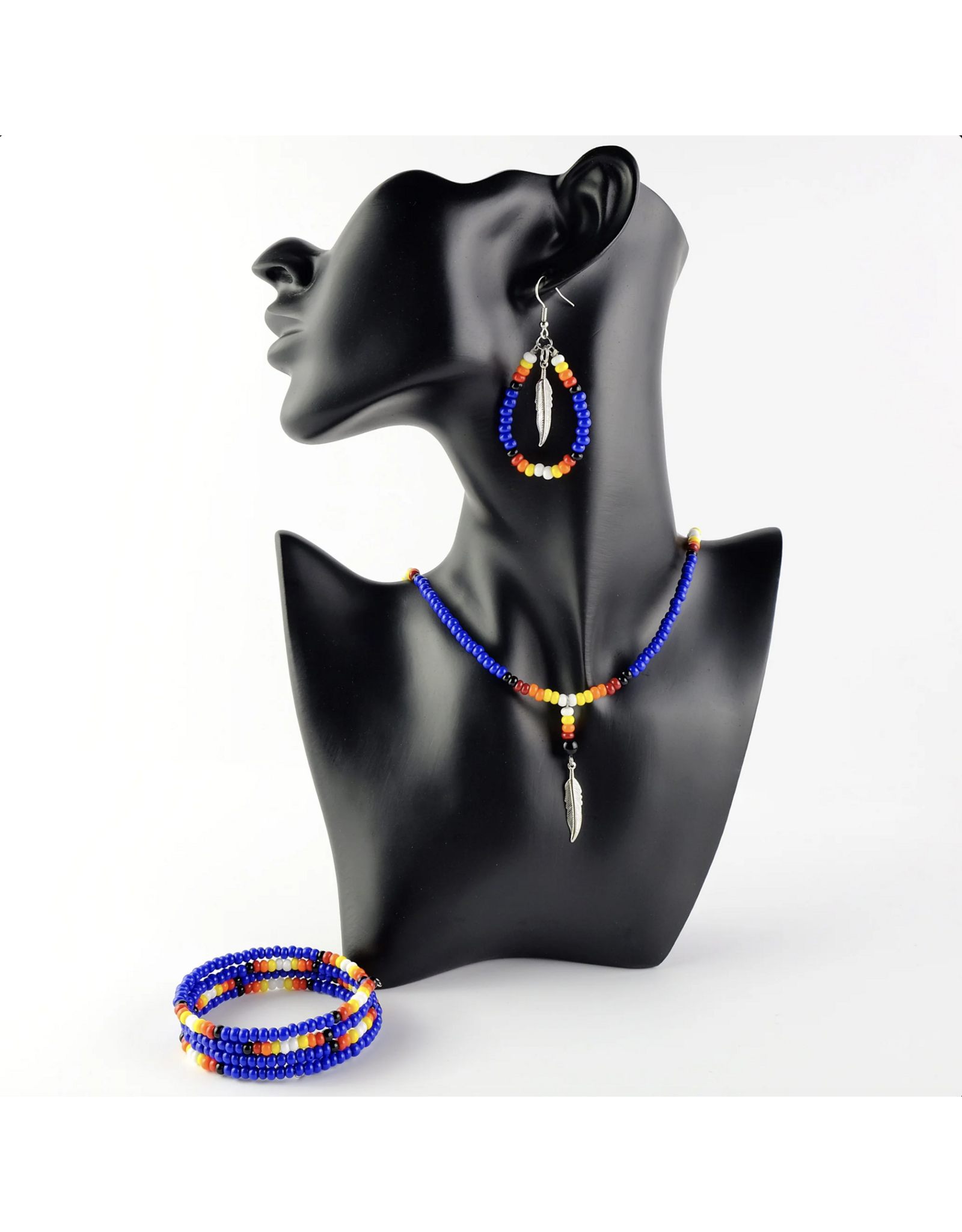 Bracelet Perlé Bleu - WR81