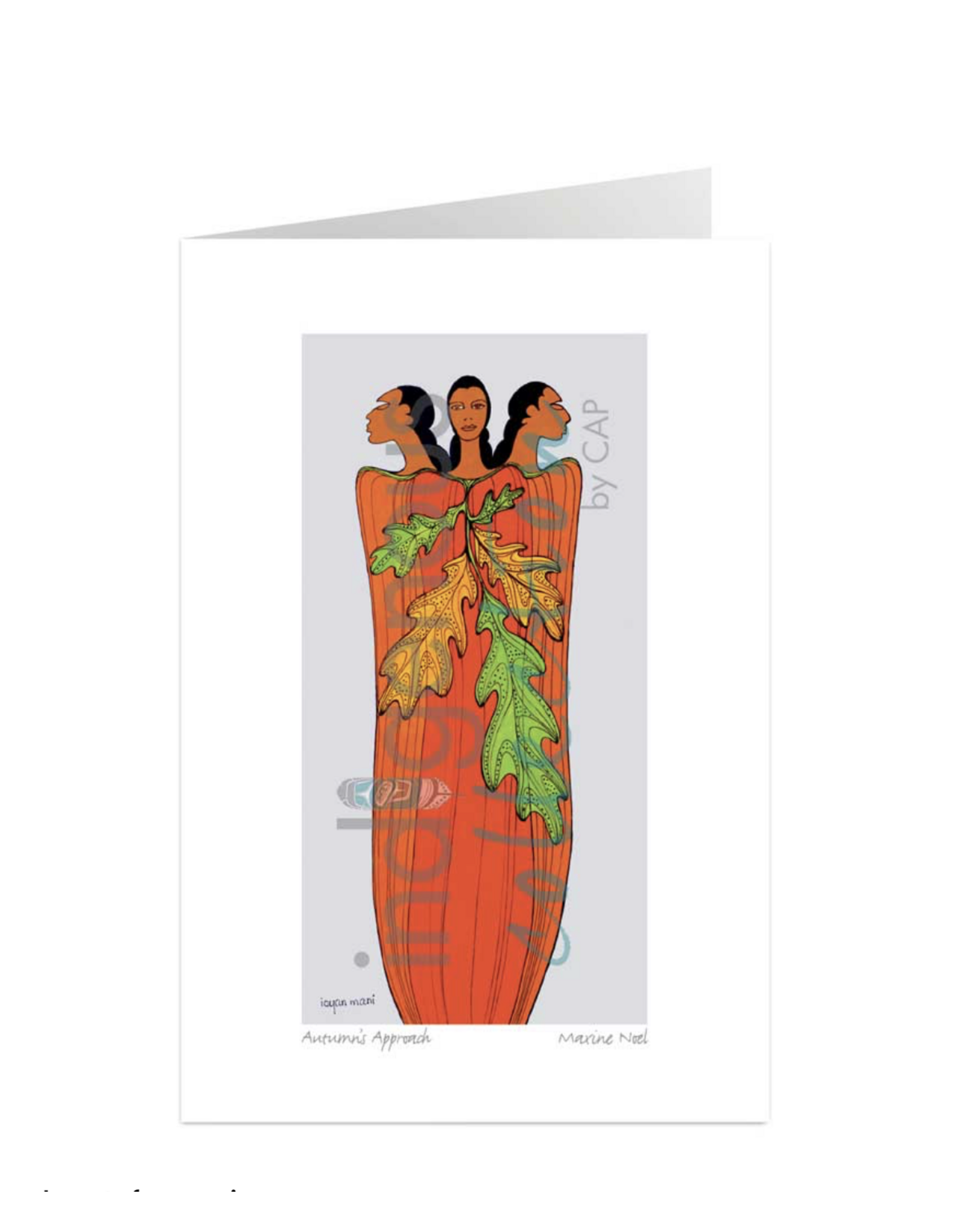 Autumn's Approach by Maxine Noel Card