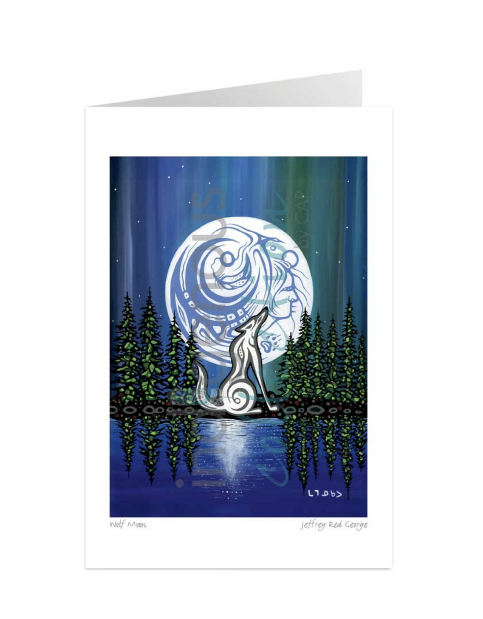Wolf Moon par Jeffrey Red George Carte
