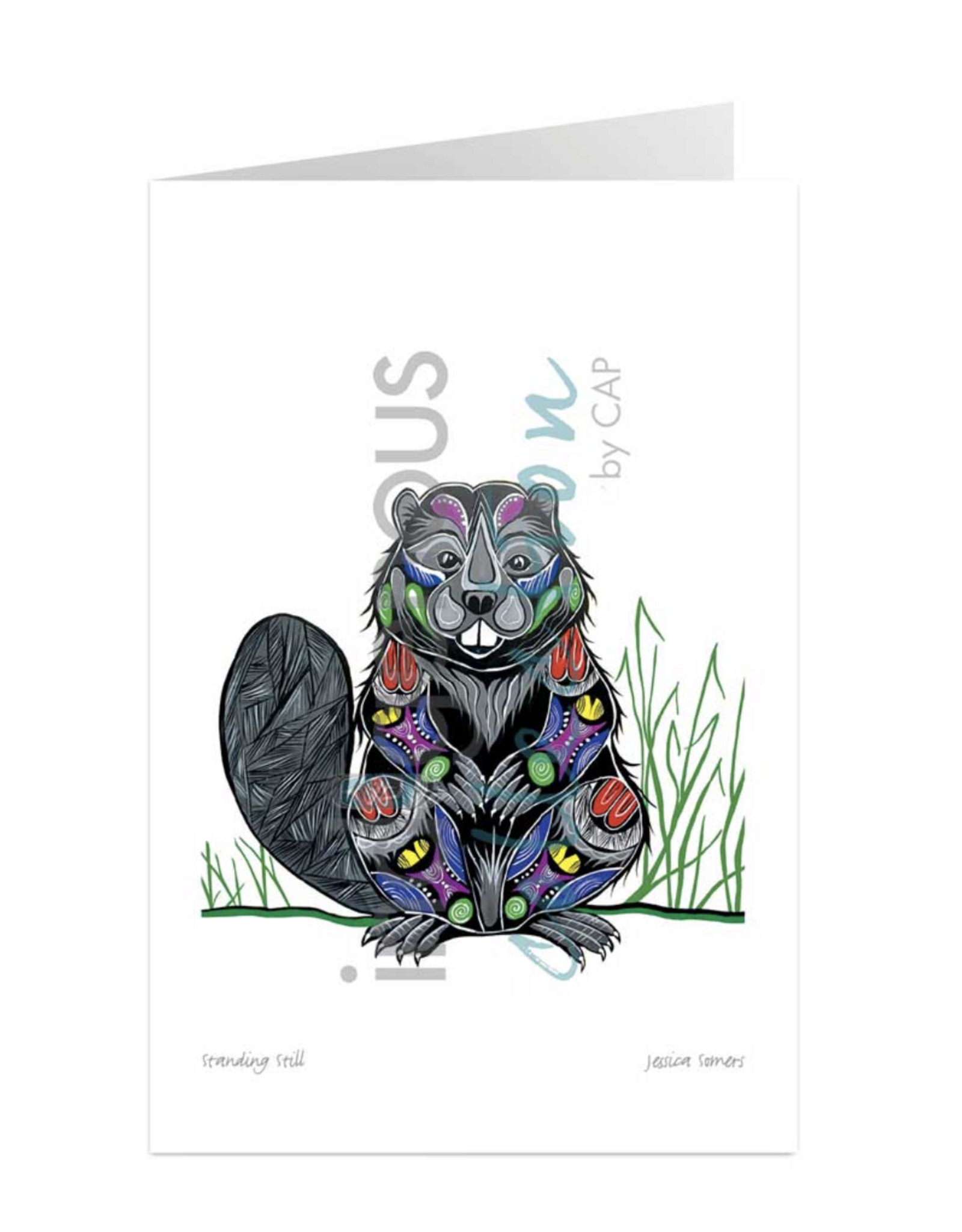 Standing Still (Beaver) by Jessica Somers Card