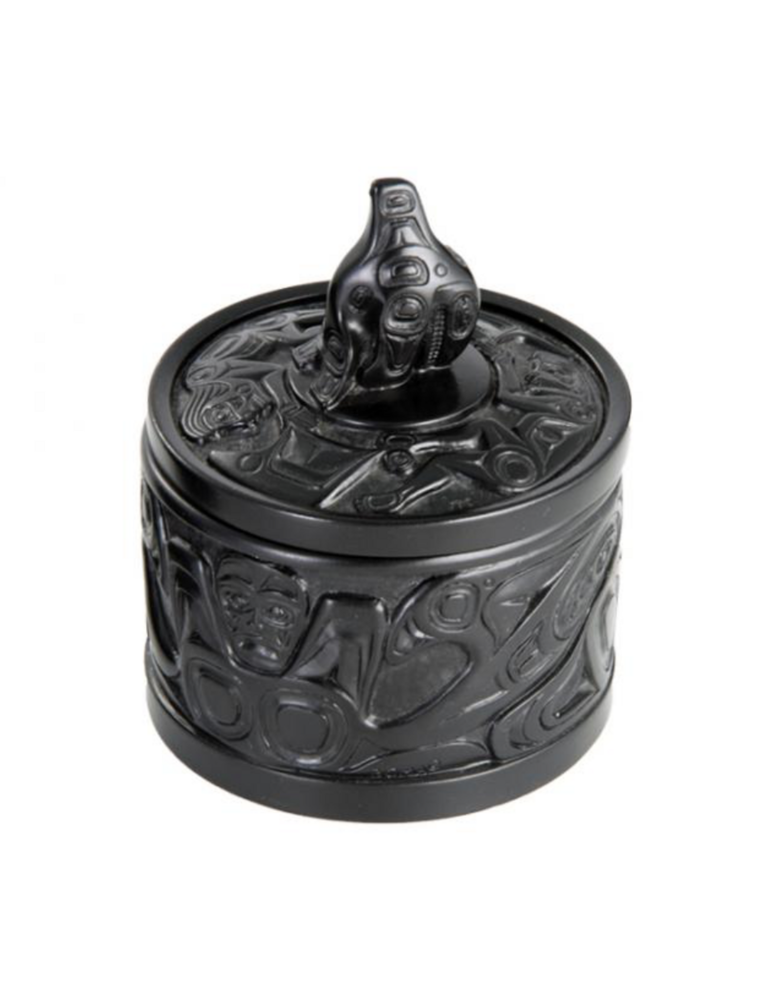 Round Totem Box Orca Black - 085