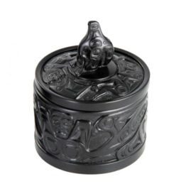 Round Totem Box Orca Black