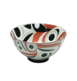 Small Fine Porcelain Bowl - Salmon