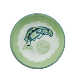 Petite Assiette en Porcelaine - Saumon (Vert)