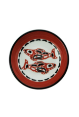 Small Fine Porcelain Dish Salmon (Red) - 205
