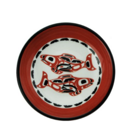 Petite Assiette en Porcelaine - Saumon (Rouge)